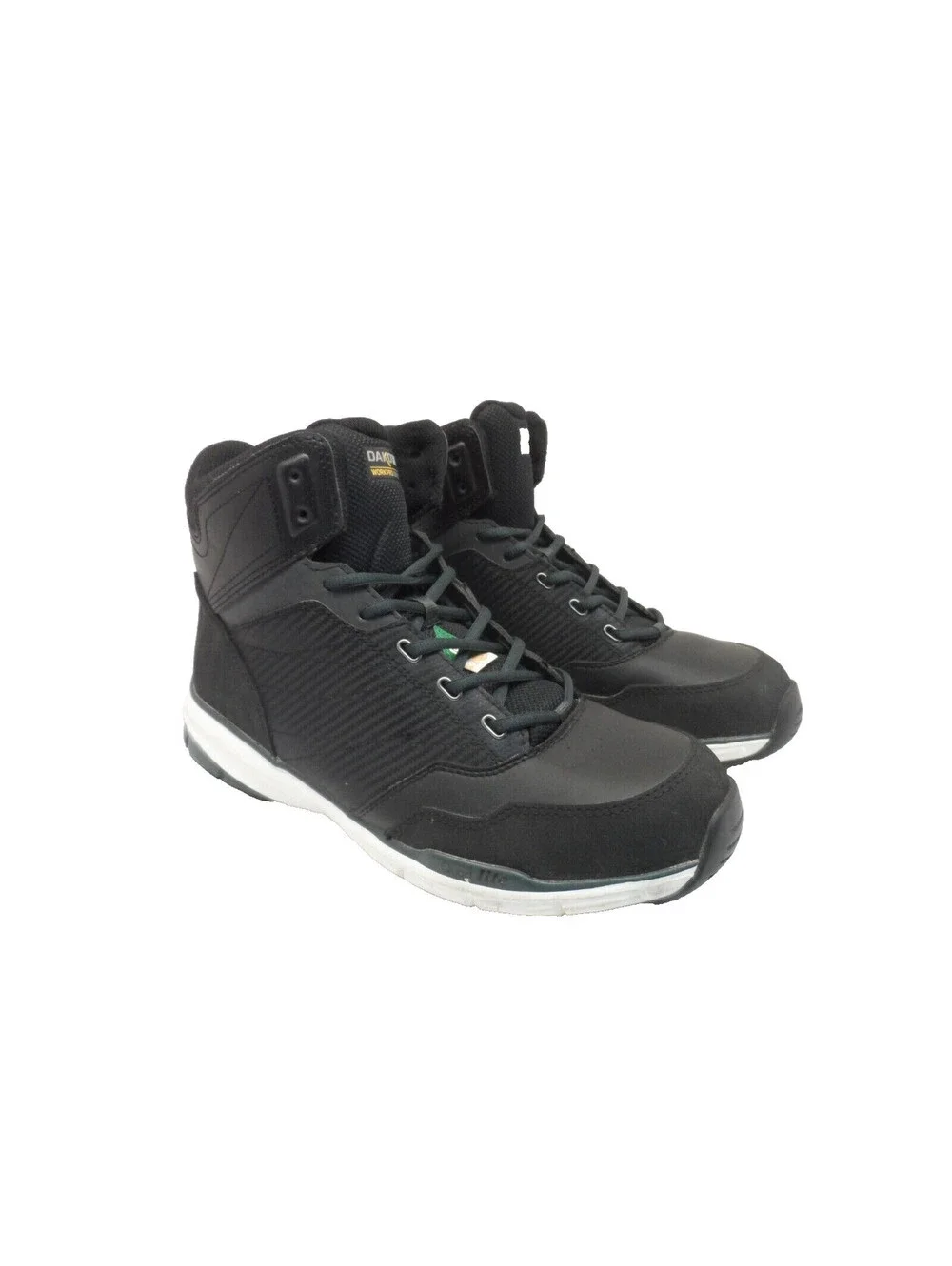 DAKOTA Men's 3617 Mid Cut Quad Lite Steel Toe Steel Plate Boots Black 10.5M